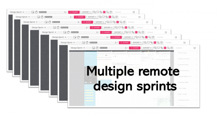 Multiple remote Design Sprints – the agile way of solving challenges in times of pandemics (12 steps for designers)