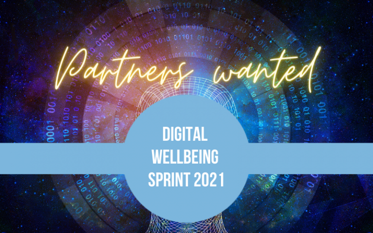 Become a partner organization for Digital Wellbeing Sprint 2021